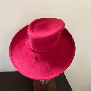 BRONTE Red Felt Hat